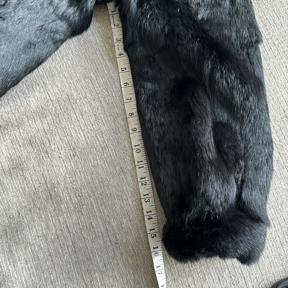French Vintage black fur coat size medium EDGY FEMININE excellent quality - Picture 8 of 15